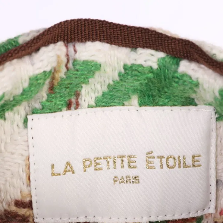 LA PETITE ETOILE Gilet gifur pied de poule Femme BLANC ECRU