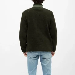 CERRUTI Gilet sherpa frontignan semi zippé Homme KAKI Outlet