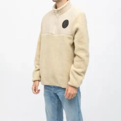 CERRUTI Gilet sherpa frontignan semi zippé Homme BEIGE Discount