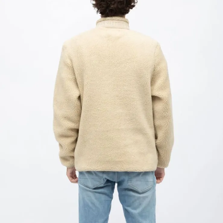 CERRUTI Gilet sherpa frontignan semi zippé Homme BEIGE Discount