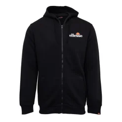 ELLESSE Gilet sweat coton zippé avec capuche Homme NOIR Sale