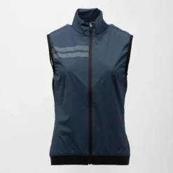 ROSSIGNOL Gilet technique de sport bleu marine avec rayures col cheminée Femme BLEU FONCE Clearance