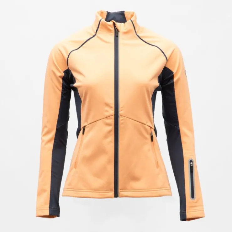 ROSSIGNOL Gilet technique softshell avec zip col cheminée Femme ORANGE CLAIR Outlet