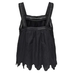 JDY Haut avec broderie anglaise Nomelle black Femme NOIR