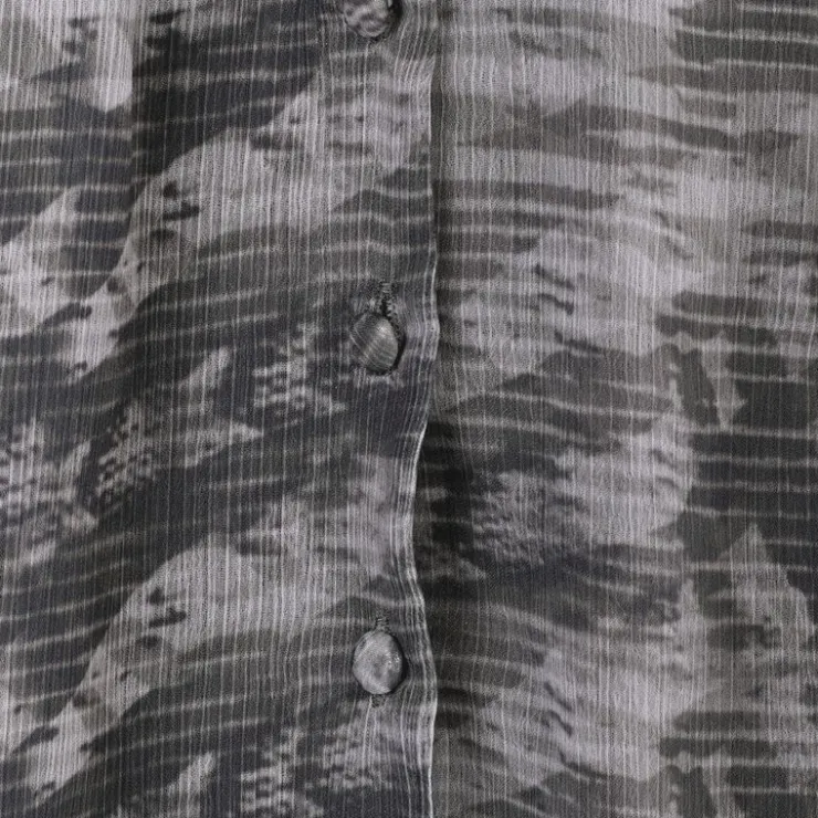 DEELUXE 74 Haut blouse hua gris Femme KAKI Hot