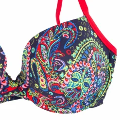 CHERRY BEACH Haut de maillot de bain balconnet motif cachemire Femme MULTICOLORE Best