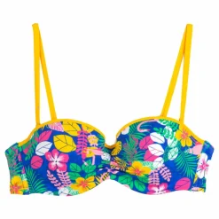 CHERRY BEACH Haut de maillot de bain bandeau imprimé tropical Femme MULTICOLORE Discount