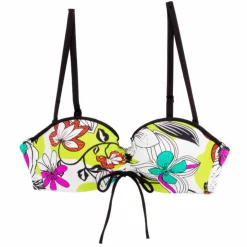 CHERRY BEACH Haut de maillot de bain bandeau imprimé fleuri Femme MULTICOLORE Sale