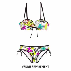 CHERRY BEACH Haut de maillot de bain bandeau imprimé fleuri Femme MULTICOLORE Sale