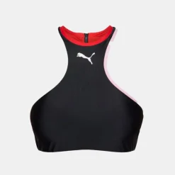 PUMA Haut de maillot de bain gym black avec zip Femme NOIR Hot