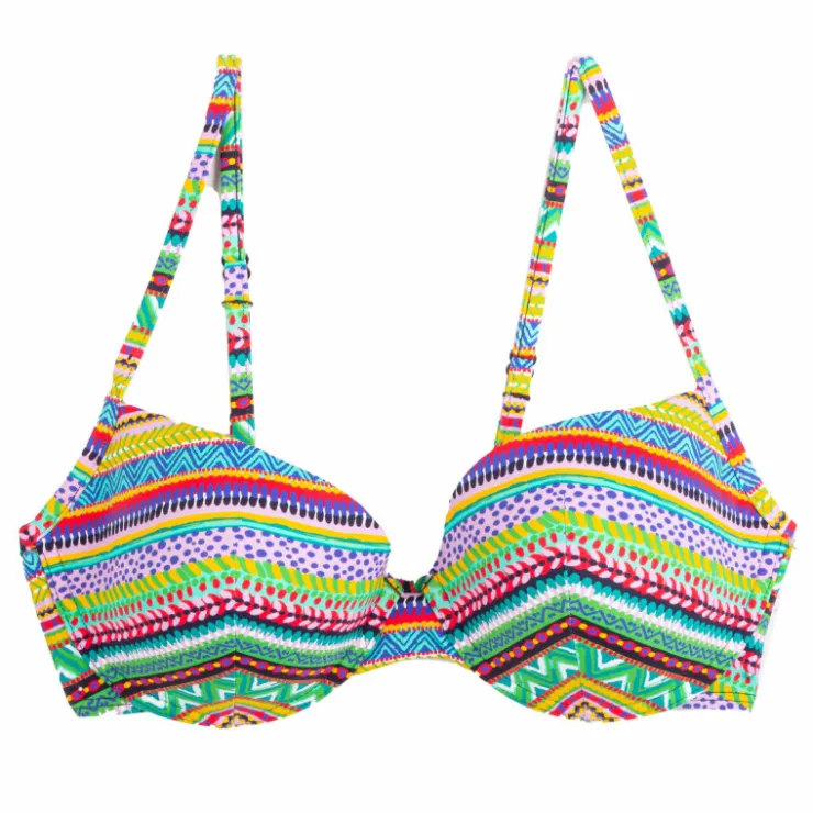 CHERRY BEACH Haut de maillot de bain imprimé aztèque Femme MULTICOLORE Sale