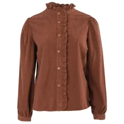 DEELUXE 74 Haut eline à volants Femme MARRON New