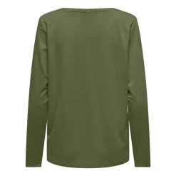 ONLY Haut harly pailleté col v regular fit Femme KAKI Best