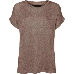 VERO MODA Haut manches tombantes Femme MARRON Discount