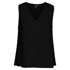 VERO MODA Haut sans manches avec col en v Femme NOIR Outlet