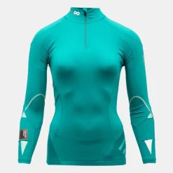 ROSSIGNOL Haut technique ski avec col montant zippé grand logo dos Femme VERT Online