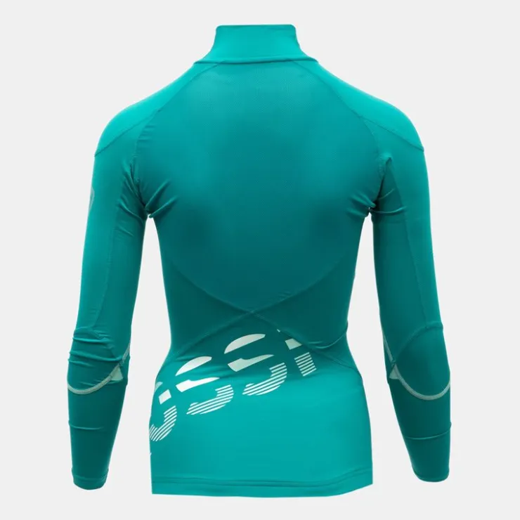 ROSSIGNOL Haut technique ski avec col montant zippé grand logo dos Femme VERT Online