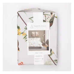 PASSION D ELLY Housse couette multi couleurs 220*240cm 2 taies 63*63cm GRIS CLAIR Online