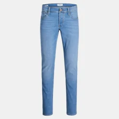 JACK & JONES Jean à boutons blue stretch denim mike Homme BLEU CLAIR Best