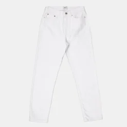 ONLY Jean denim emel taille haute Femme BLANC Discount