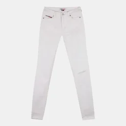 TOMMY HILFIGER Jean slim fit déchiré genou Femme BLANC Best
