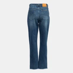 PLEASE Jean brut denim effiloché délavé Femme BLEU Clearance