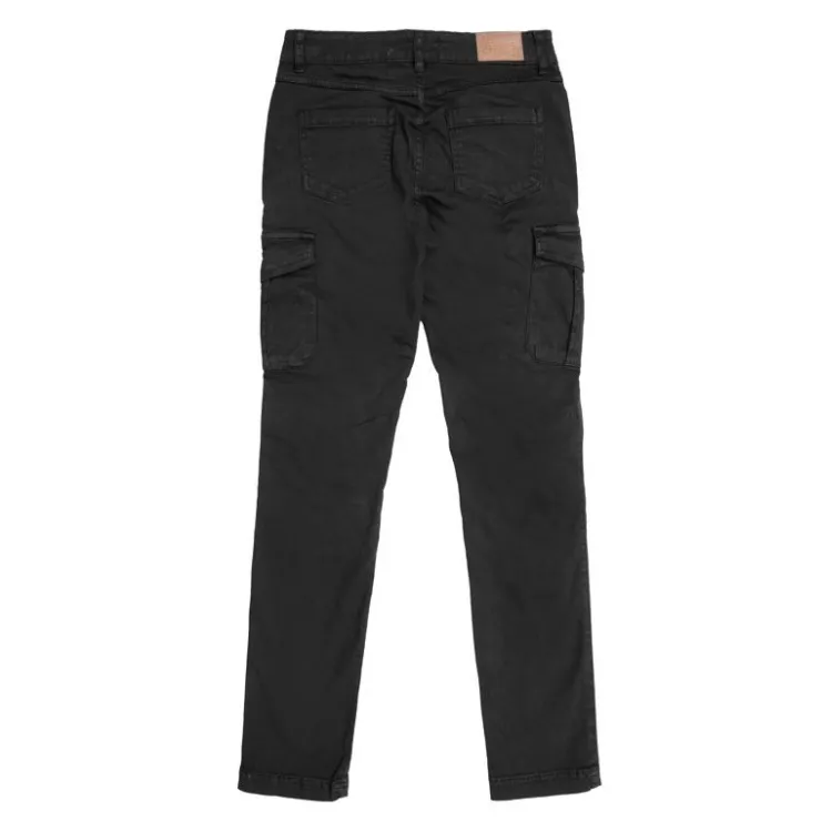 AMERICAN PEOPLE Jean cargo denim Denver slim Femme NOIR
