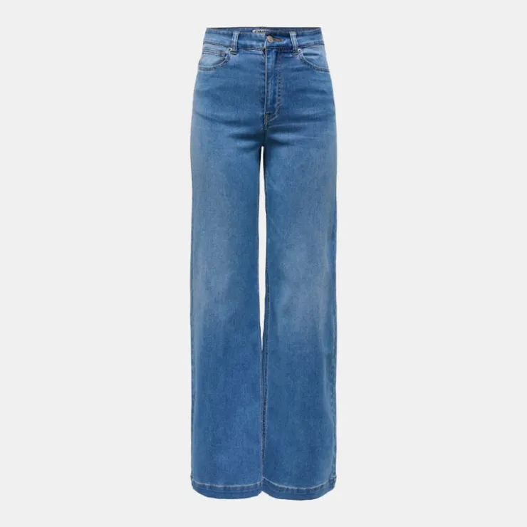 ONLY Jean denim à coupe large taille haute madison royal Femme BLEU Online