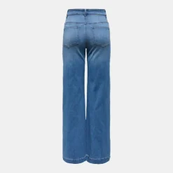 ONLY Jean denim à coupe large taille haute madison royal Femme BLEU Online