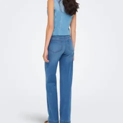 ONLY Jean denim à coupe large taille haute madison royal Femme BLEU Online