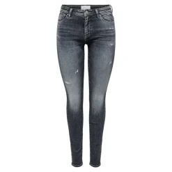 ONLY Jean délavé slim Femme GRIS Clearance