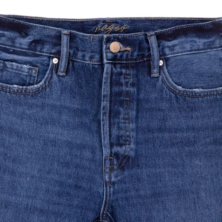 NAGEV Jean droit bleu olivia coton bio Femme BLEU FONCE Best