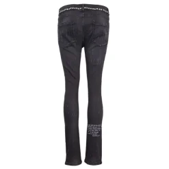 THE NEW DESIGNERS Jean gris à strass Femme NOIR Discount