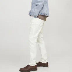 JACK & JONES Jean lily slim fit taille basse en coton Homme BLANC Clearance