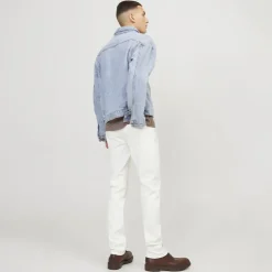 JACK & JONES Jean lily slim fit taille basse en coton Homme BLANC Clearance