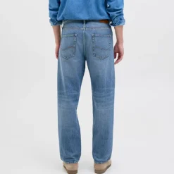 JACK & JONES Jean loose Eddie blue denim taille haute Homme BLEU Discount