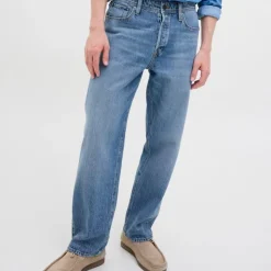 JACK & JONES Jean loose Eddie blue denim taille haute Homme BLEU Discount