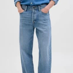 JACK & JONES Jean loose Eddie blue denim taille haute Homme BLEU Discount