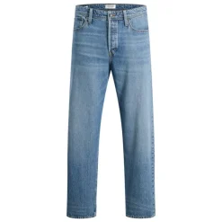 JACK & JONES Jean loose Eddie blue denim taille haute Homme BLEU Discount