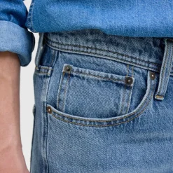 JACK & JONES Jean loose Eddie blue denim taille haute Homme BLEU Discount