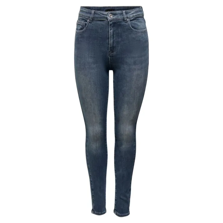 ONLY Jean mila blue black denim skinny Femme GRIS Hot