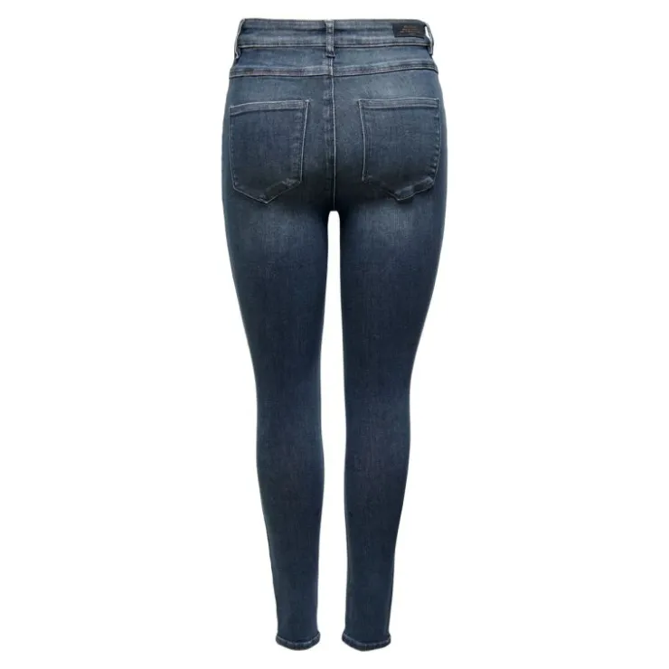 ONLY Jean mila blue black denim skinny Femme GRIS Hot