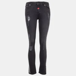 THE NEW DESIGNERS Jean destroy Femme NOIR Sale