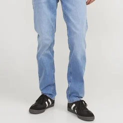 JACK & JONES Jean regular coton Clark denim Homme BLEU Discount