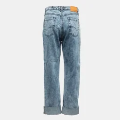 PLEASE Jean regular denim avec ourlets Femme BLEU Best