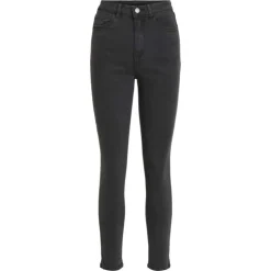 VILA Jean skinny Ekko 7/8eme taille haute gris foncé Femme GRIS FONCE Online