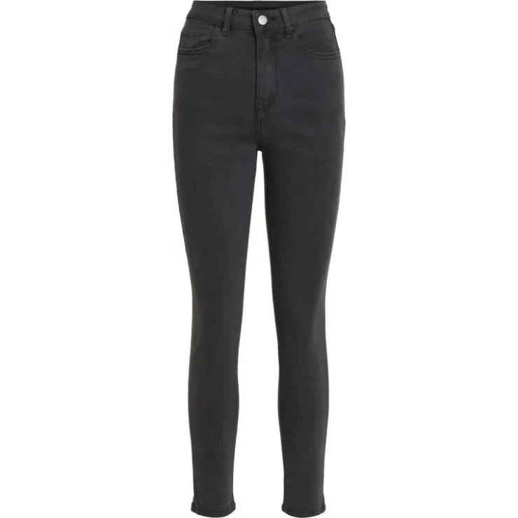 VILA Jean skinny Ekko 7/8eme taille haute gris foncé Femme GRIS FONCE Online