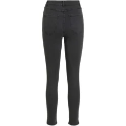 VILA Jean skinny Ekko 7/8eme taille haute gris foncé Femme GRIS FONCE Online