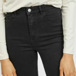 VILA Jean skinny Ekko 7/8eme taille haute gris foncé Femme GRIS FONCE Online
