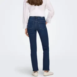 ONLY Jean slim brut Louie zippé Femme BLEU FONCE Online